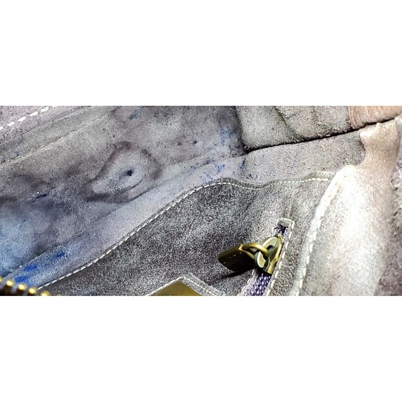 Roots Canada Leather Crossbody 8" Brown Vintage Repainted Adjustable Strap Bag - Picture 10 of 16